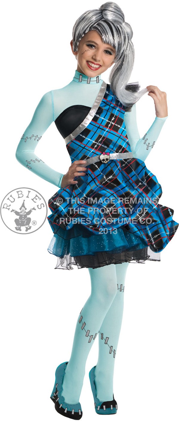 frankie stein wig monster high girls fancy dress kids halloween costume outfit - Halloween Costume Monster frankie stein wig monster high girls fancy dress kids halloween costume outfit - Halloween Costume Monster