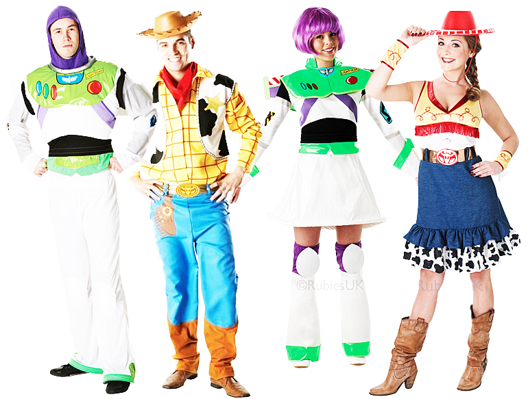 Disney Toy Story Adults Fancy Dress Buzz, Jessie, Woody Mens Ladies  Costumes New