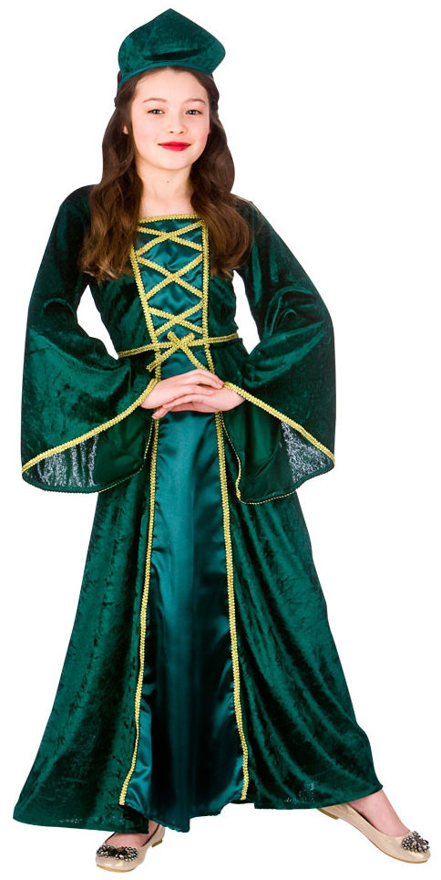 Medieval Tudor Princess Girls Fancy Dress Childs Book Character Kids  Costume New | eBay UK