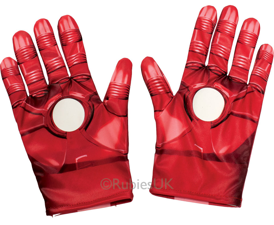Iron Man Gloves TV, Book & Film Accessories Mega Fancy Dress