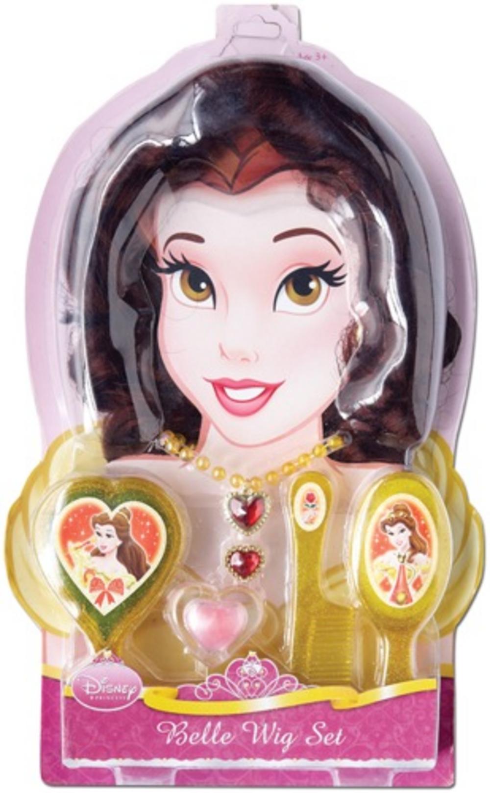 Girls' Disney Princess Belle Wig & Set Fairytale Costumes Mega