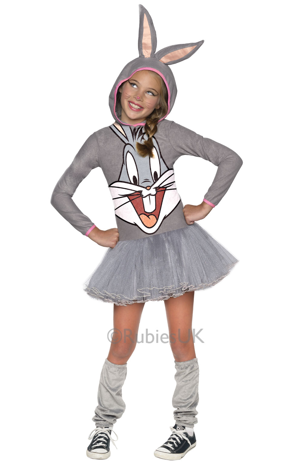 kids childrens grey bunny rabbit fancy dress costume book day