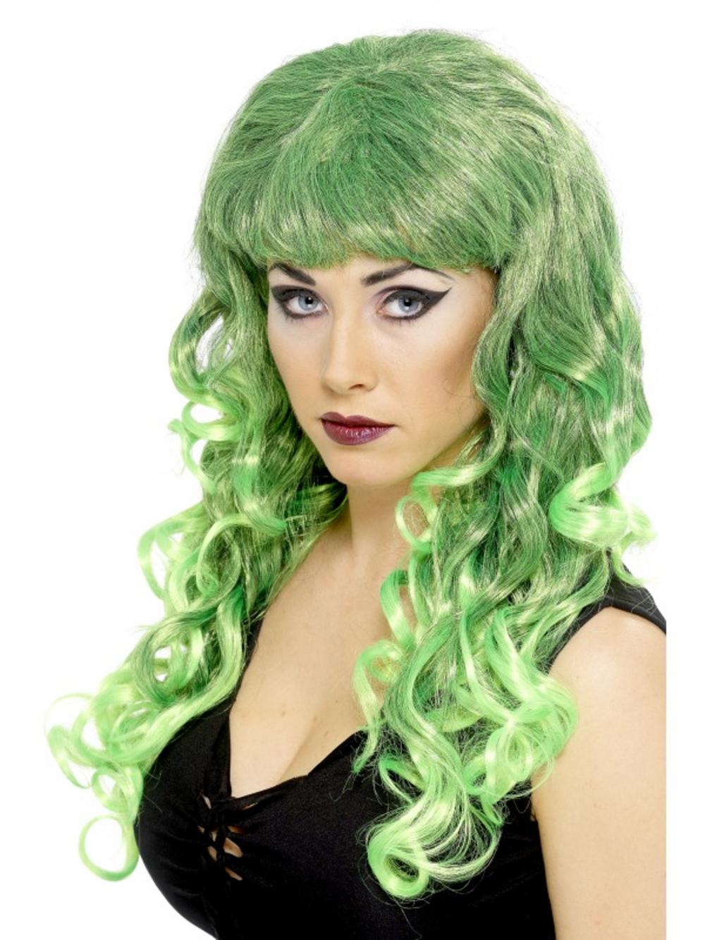 Curly Green Siren Halloween Wig Halloween Accessories Mega Fancy Dress