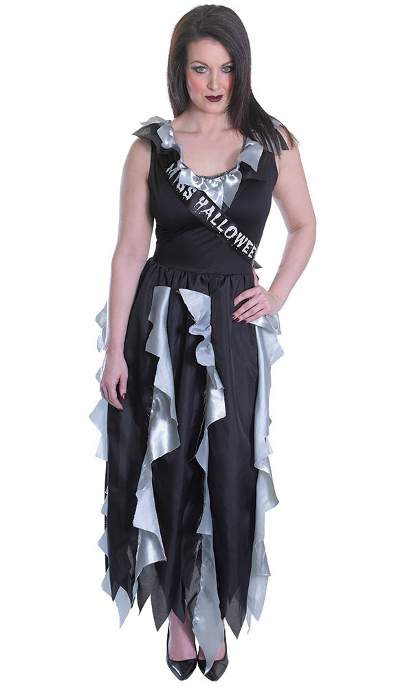 Zombie Prom Queen Ladies Fancy Dress Miss Halloween Horror Adults Womens Costume eBay