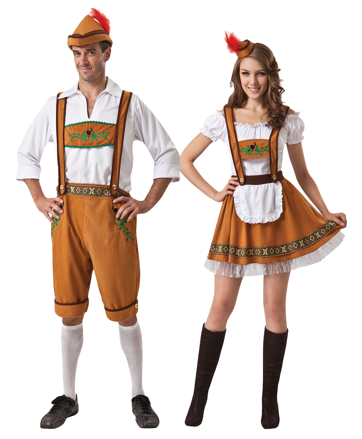 Oktoberfest Couple Fancy Dress German Beer Bavarian Mens Womens Costume ...