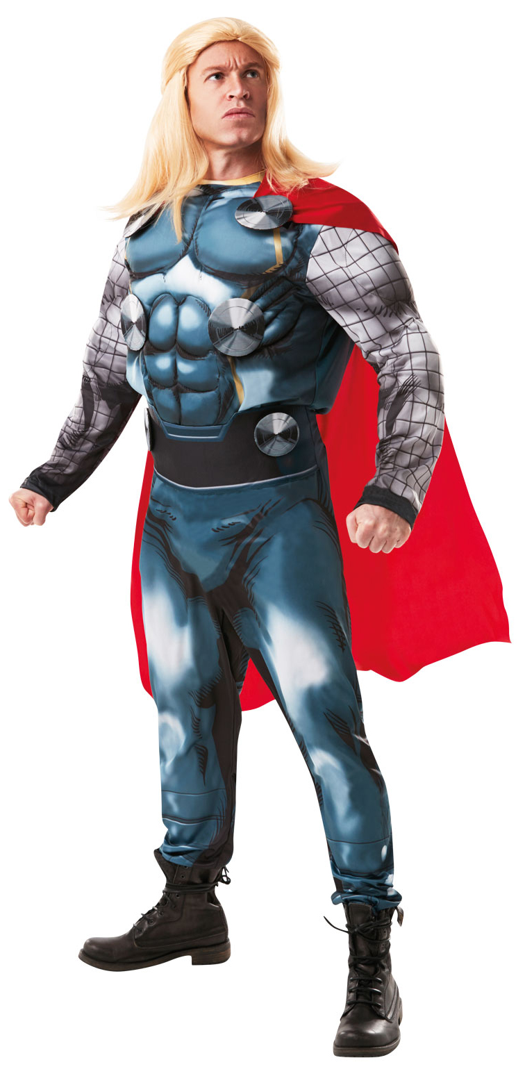 Thor Costume Avengers Marvel Adult Deluxe with Wig Thor Costume Avengers Marvel Adult Deluxe with Wig