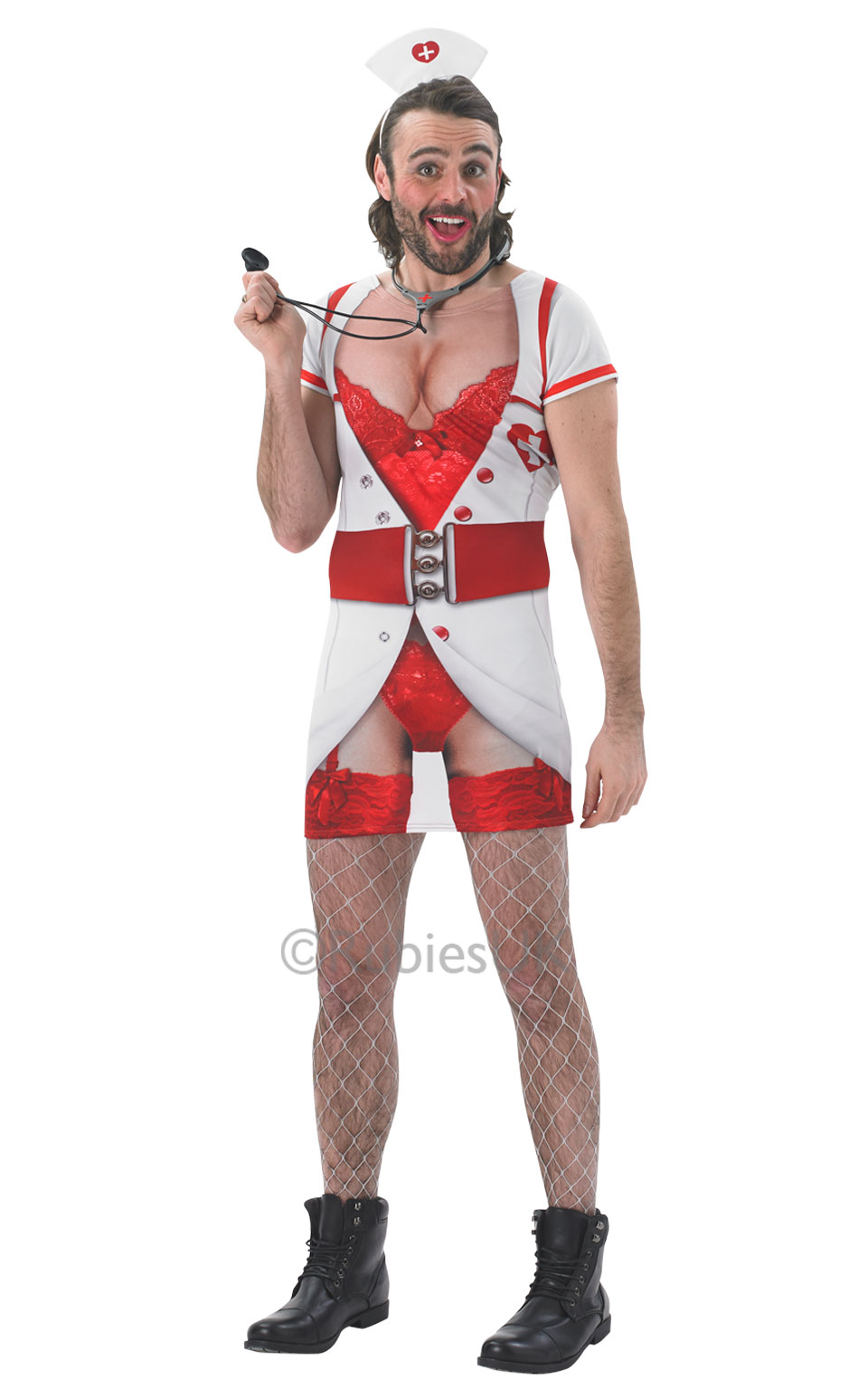Drag Queen Nurse Mens Costume Stag Party Costumes Mega Drag Queen Nurse Mens Costume