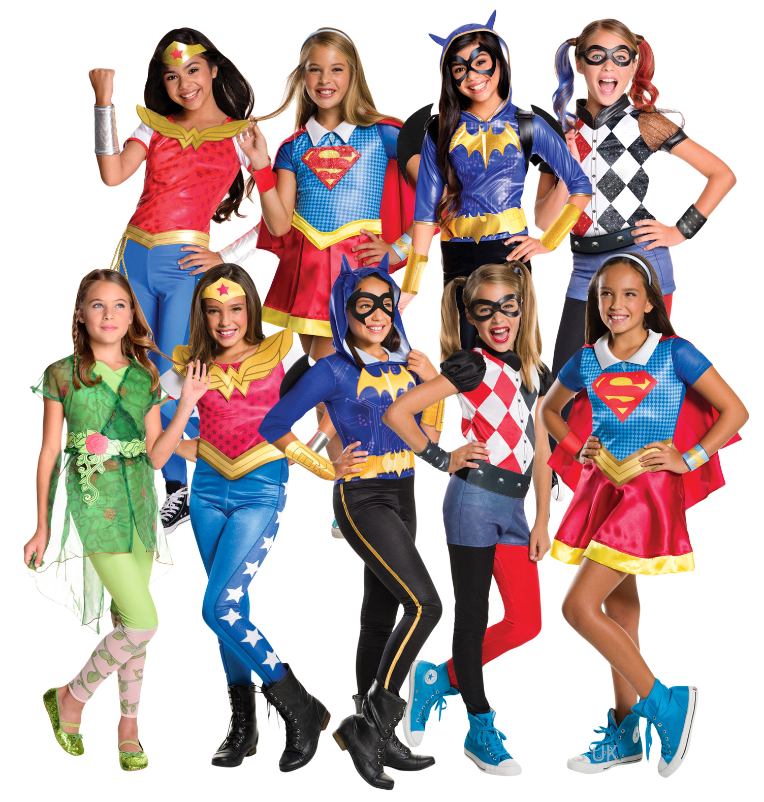 Superhero Girls Fancy Dress Comic Book World Book Day Childrens Kids