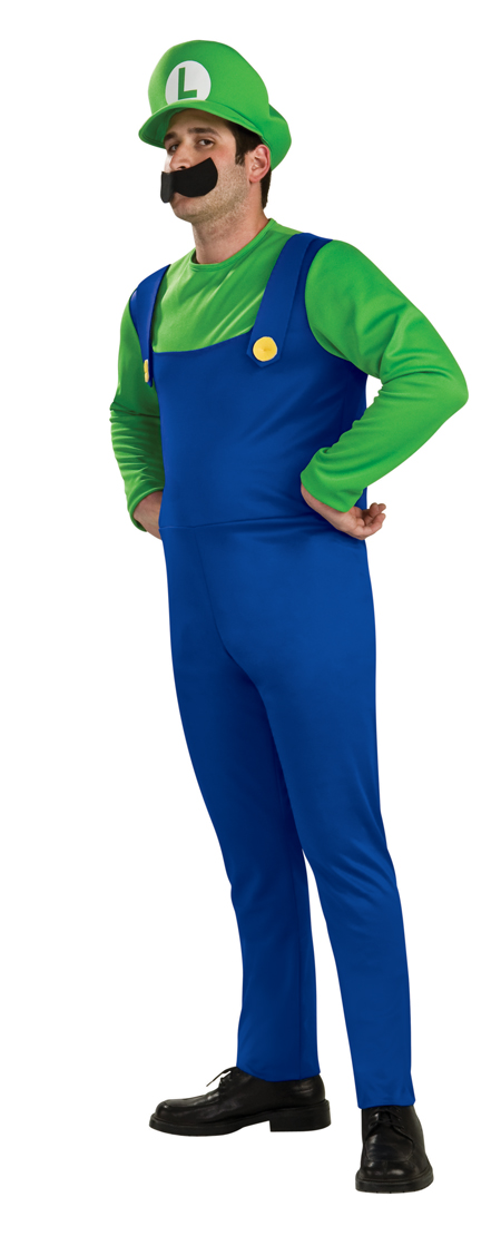 Deluxe Luigi Super Mario Bros ROBE FANTAISIE HOMME 1980 s jeu vidéo Adultes Costume Deluxe Luigi Super Mario Bros ROBE FANTAISIE HOMME 1980 s jeu vidéo Adultes Costume