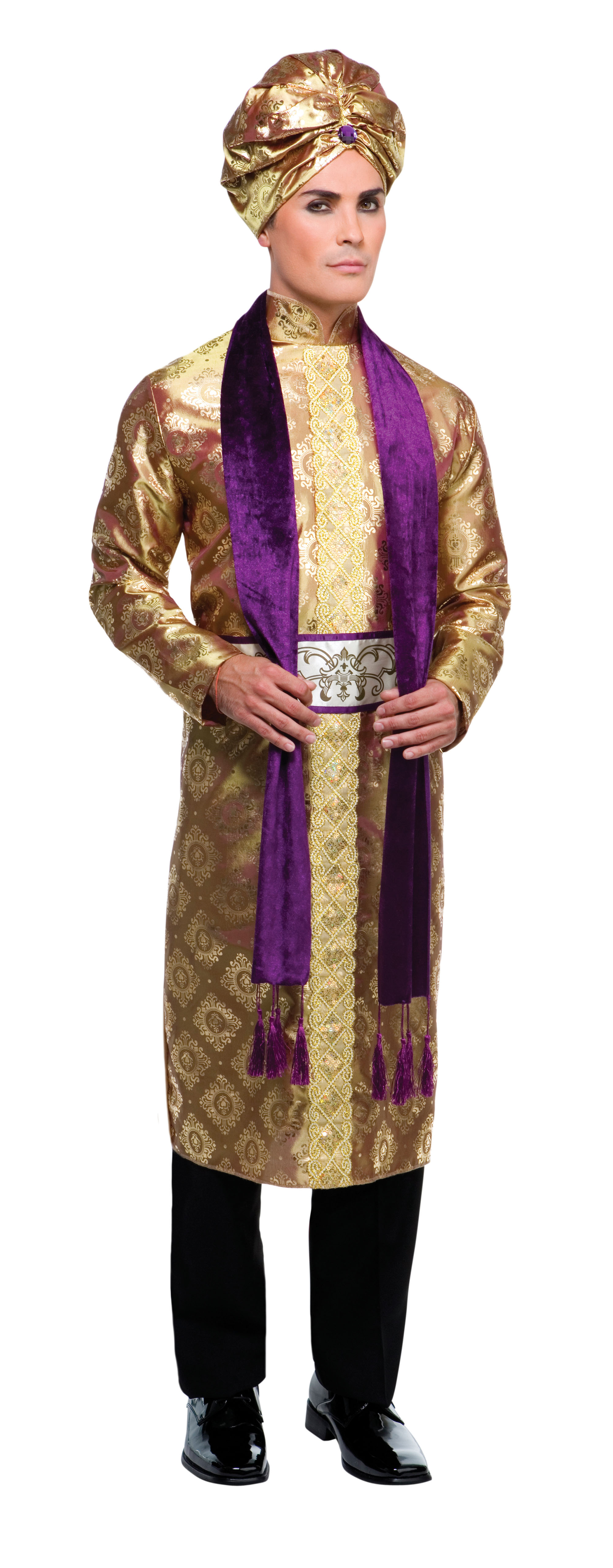 Adult Mens Genie Aladdin Bollywood Waistcoat Vest Fancy Dress ...