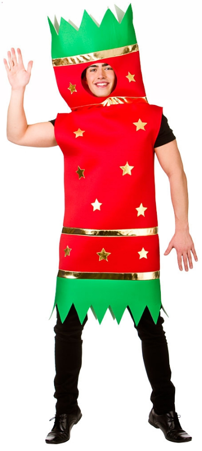 Christmas Cracker Adults Fancy Dress Festive Season Xmas Mens Ladies  Costume New