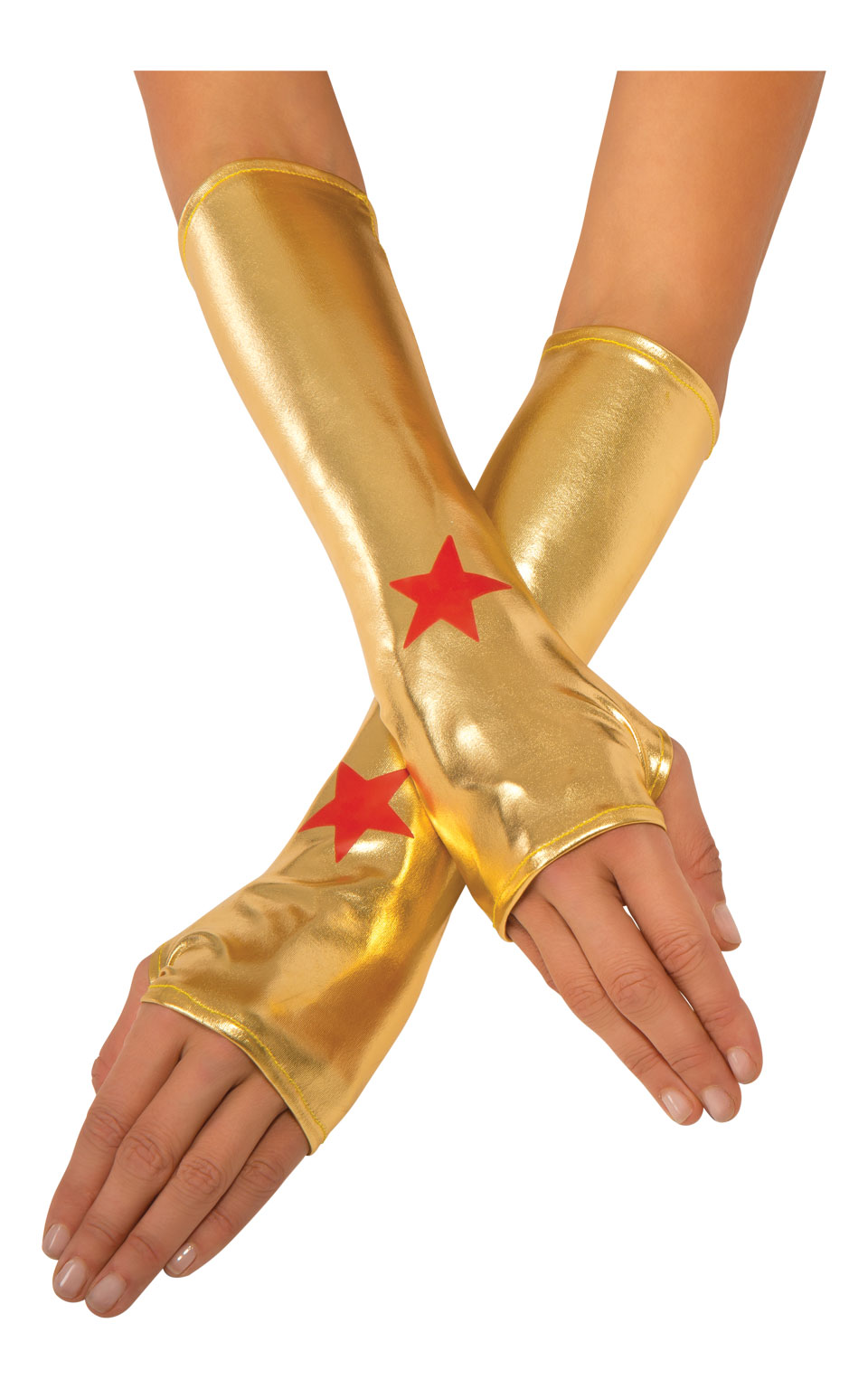 Wonder Woman Gauntlets Gloves Superhero Fancy Dress Costume Ladies ...