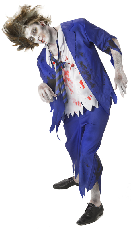 Zombie School Boy Adult Blue Zombie School Boy Adult Blue