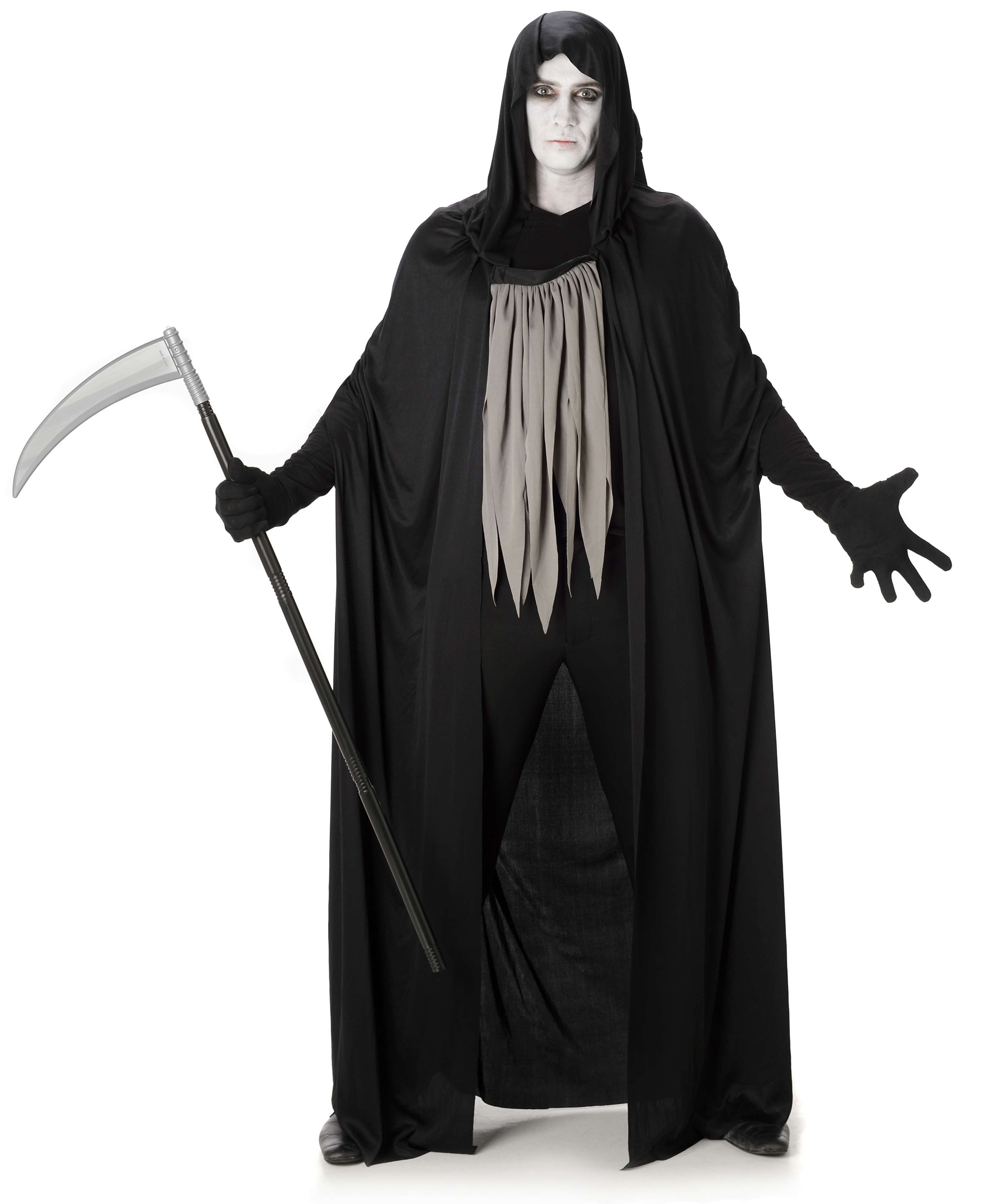 Lady Reaper Black Scary Fancy Dress Costume