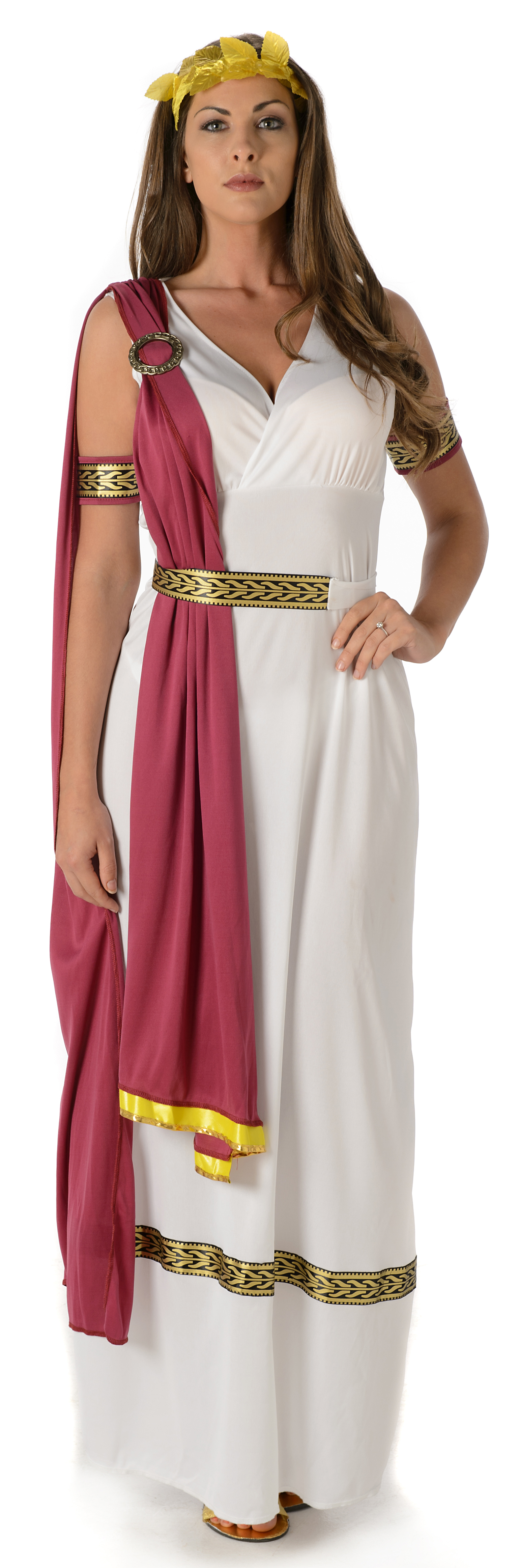 Roman Goddess Ladies Fancy Dress Ancient Greek Athena Womens Adults ...