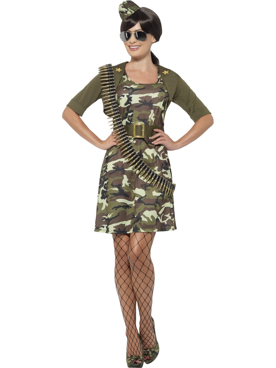 Combat Cadet Costume Green Adult Combat Cadet Costume Green Adult