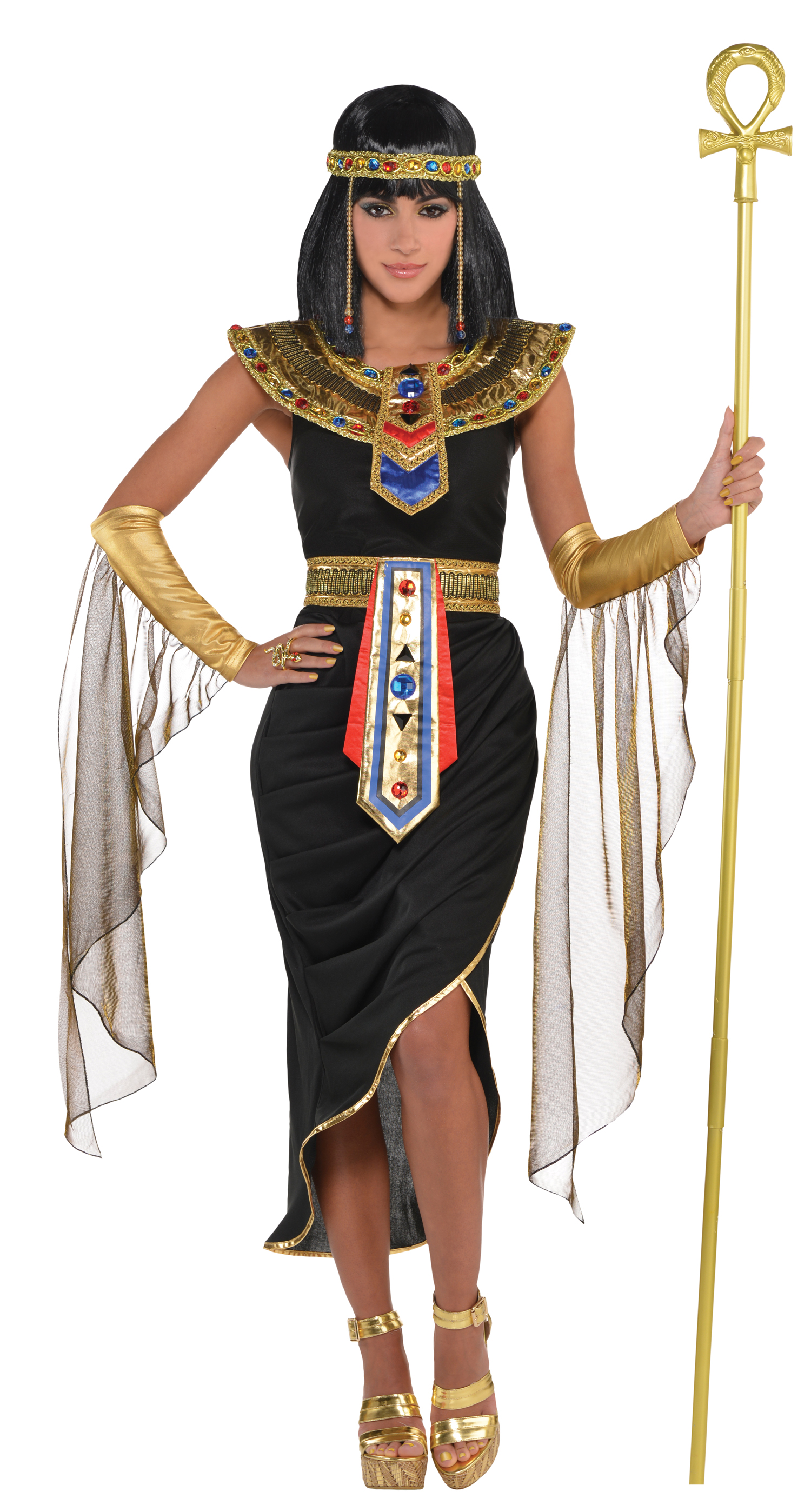 Egyptian Queen Ladies Fancy Dress Ancient Egypt Cleopatra Womens Ladies ...