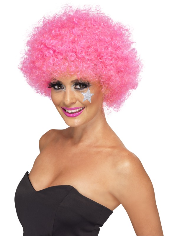 Pink clown wig Clearance