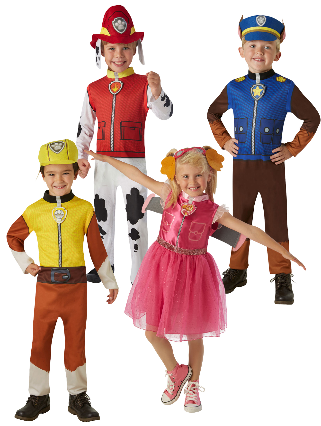 Paw Patrol Rubble Boys Fancy Dress Cartoon Book Day Dog Kids Childrens Costume