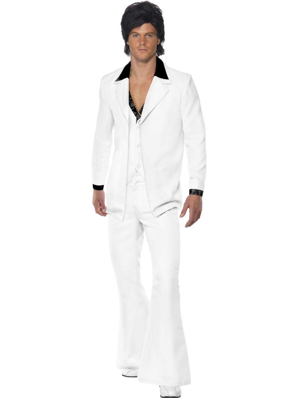 70s White Suit Mens Costume 70s White Suit Mens Costume