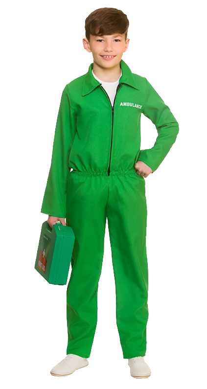 Costume BAMBINO Paramedico Medico Pronto Soccorso uniforme Ragazzi Ragazze Per Bambini Costume