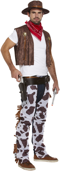 Hat M,L,XL Cowboy Men/'s Fancy Dress Western Adult Sherrif Rodeo Costume Outfit