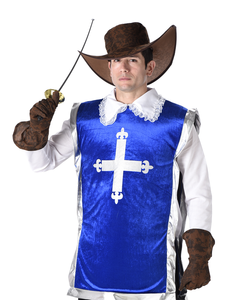 Medieval Musketeer Mens Fancy Dress French Story Book Week Adult ...