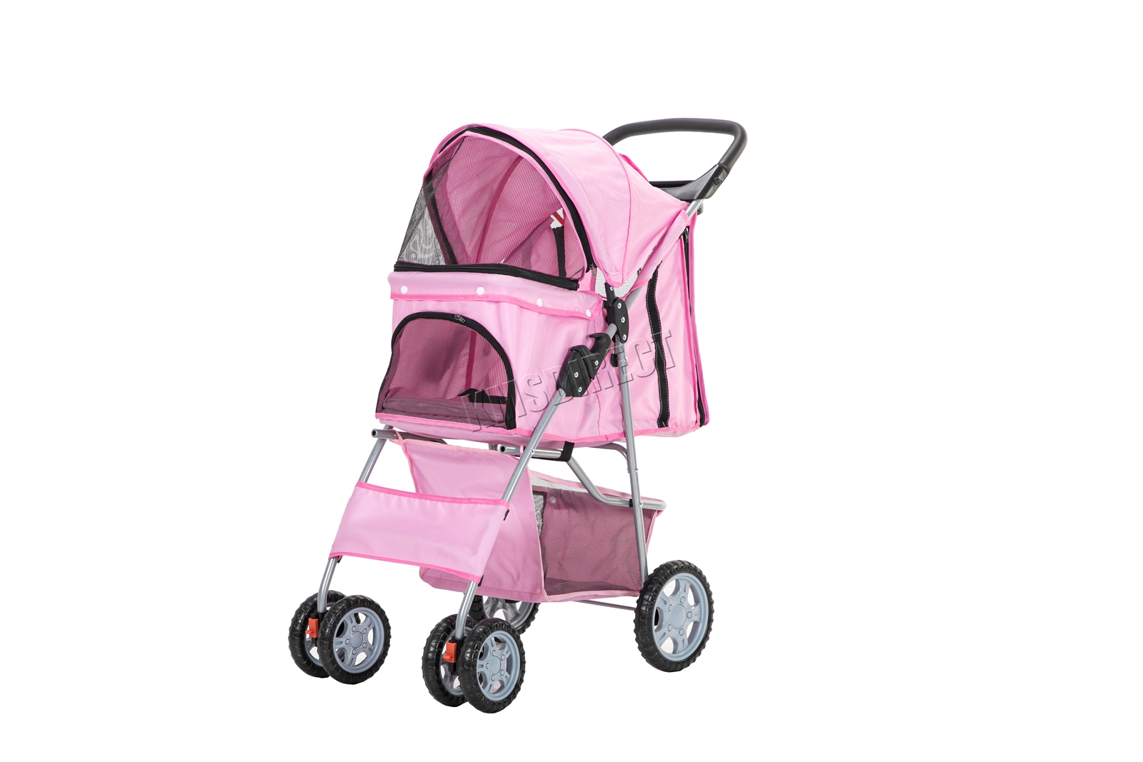 Pet Stroller Dog Puppy Cat Pram Travel Buggy Pushchair for Animals