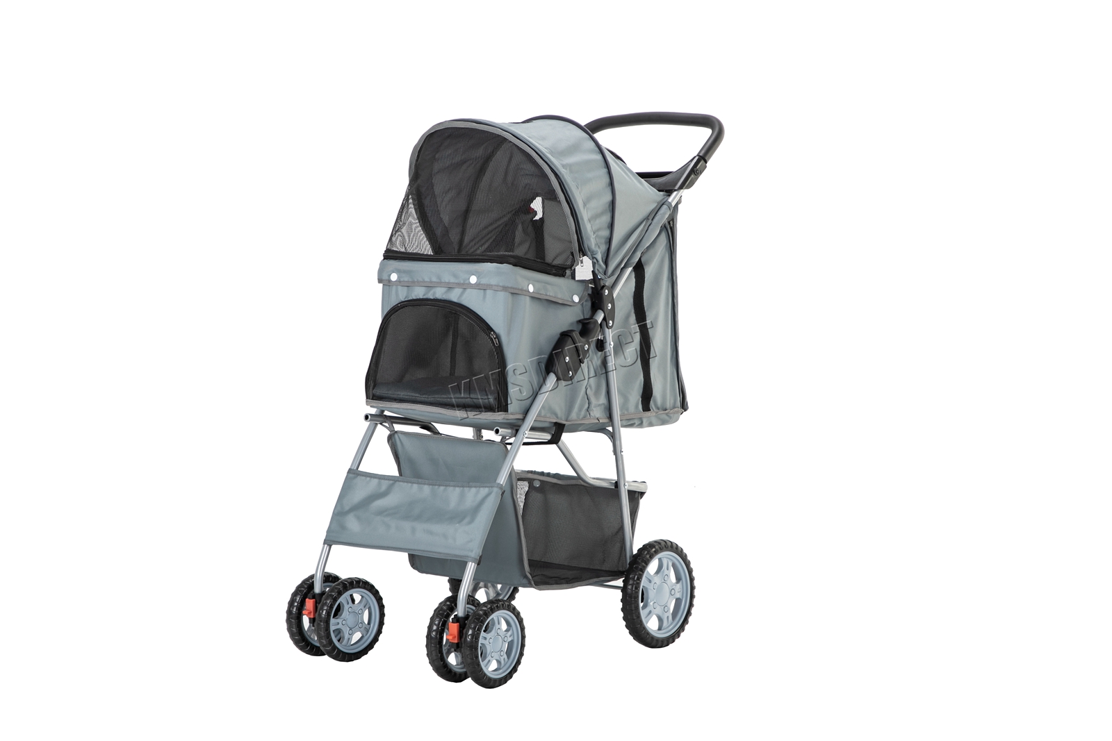 Pet Stroller Dog Puppy Cat Pram Travel Buggy Pushchair for Animals