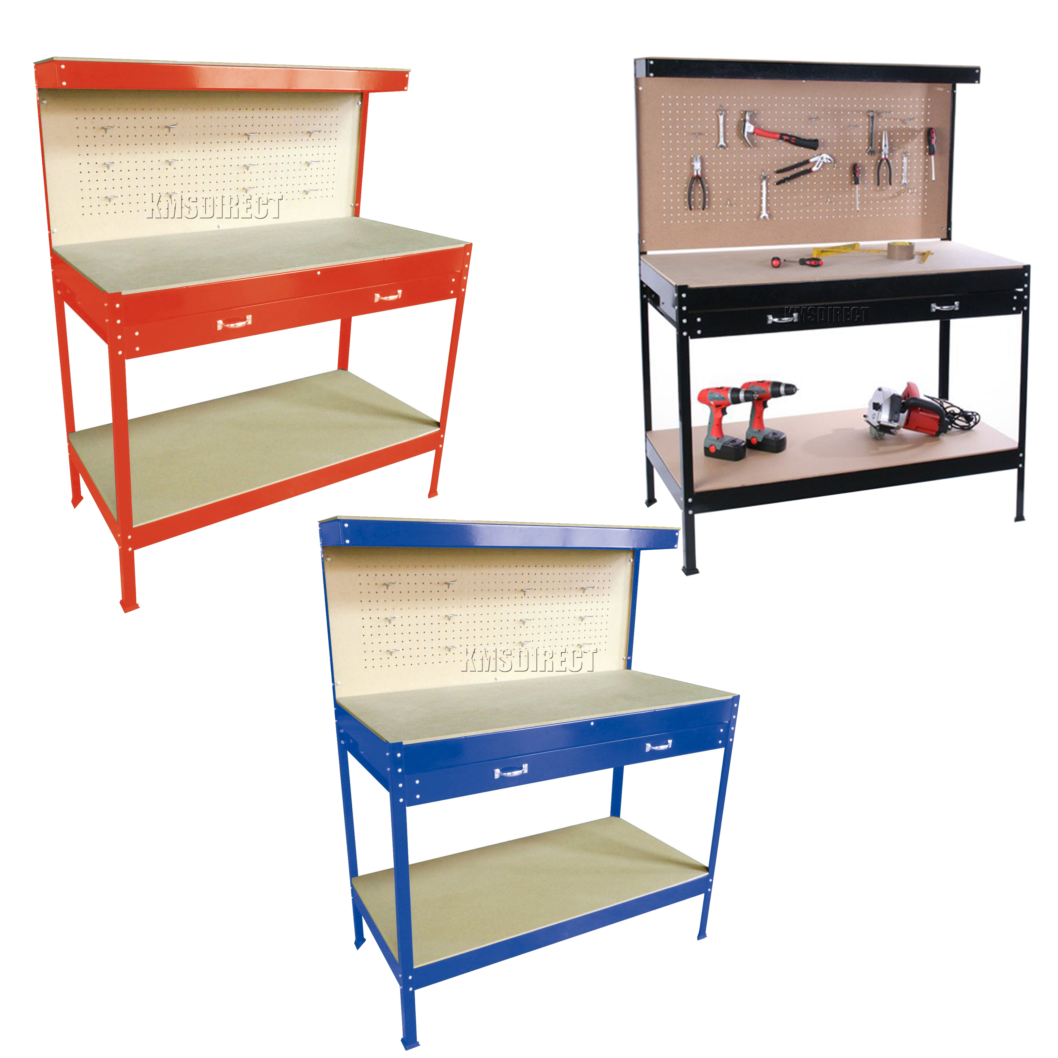 WestWood Steel Garage Tool Box Work Bench Storage Pegboard Shelf DIY