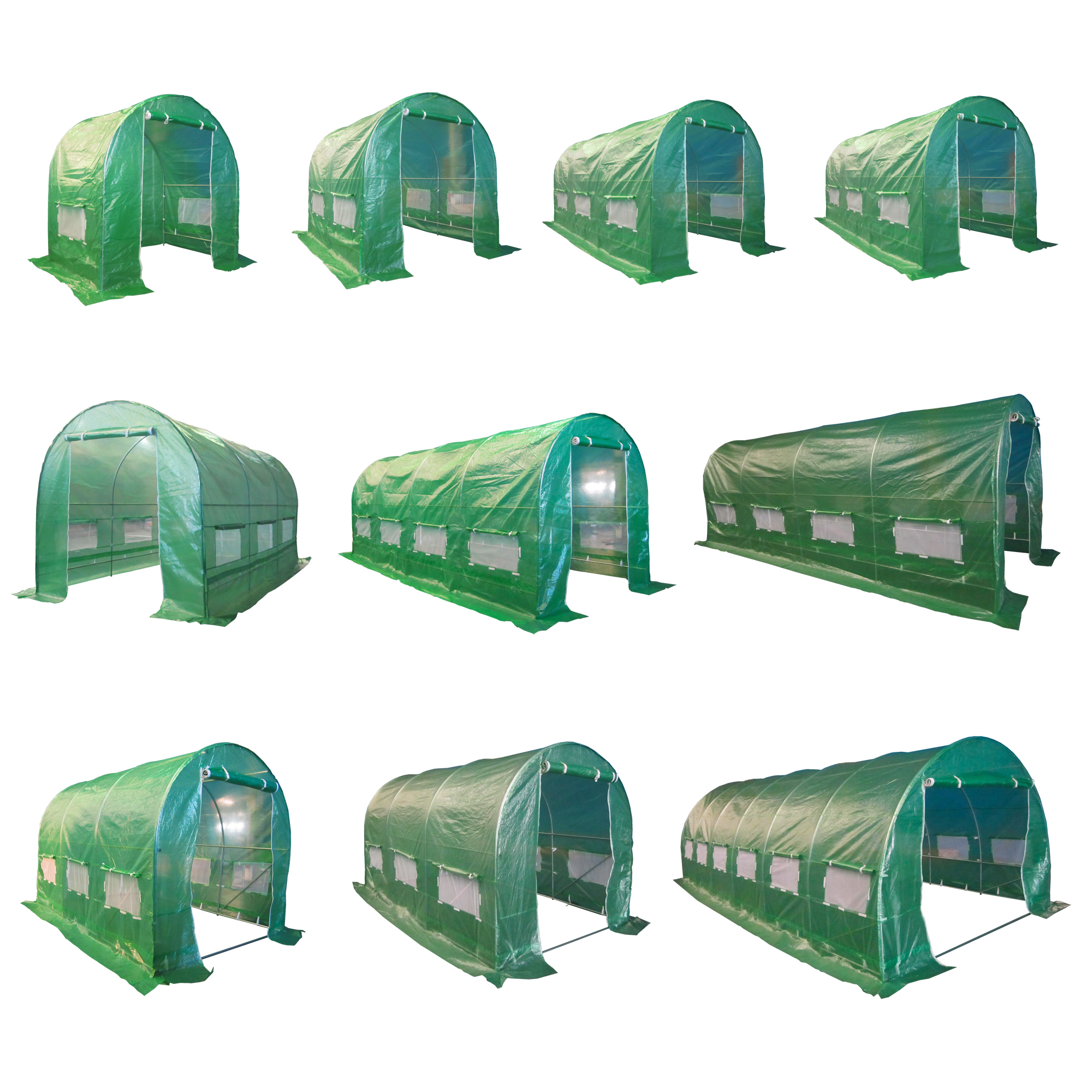 FoxHunter Replacement Polytunnel Greenhouse Pollytunnel Poly Tunnel Cover Only