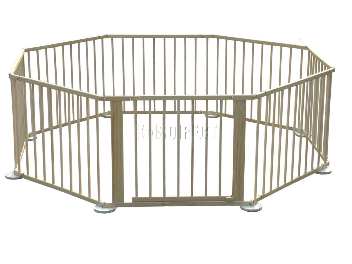New Baby Child Children Foldable Playpen Play Pen Room Divider Wooden