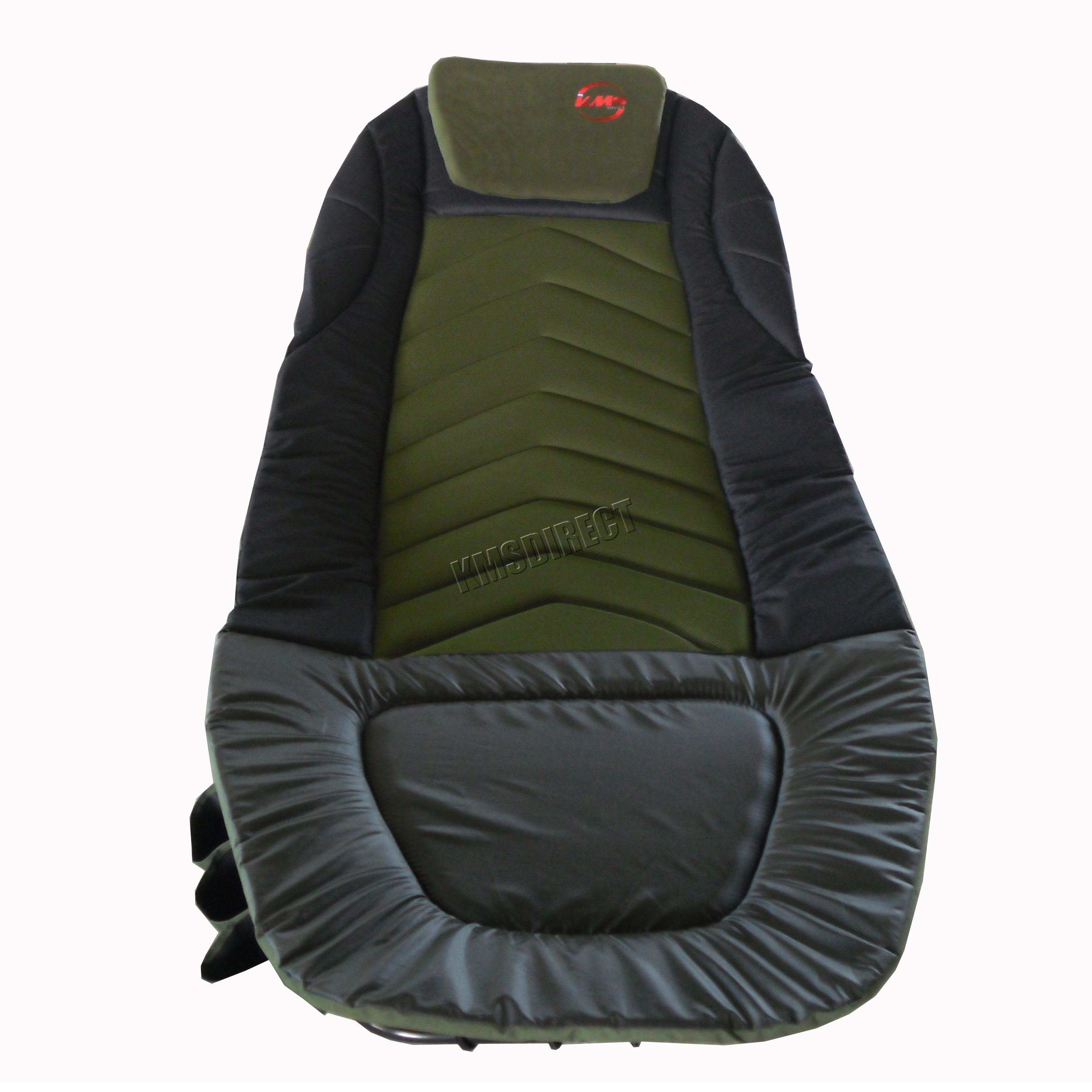 Fishing Camping Bed Chair Bedchair 6 Adjustable Legs Tool Bag Pillow