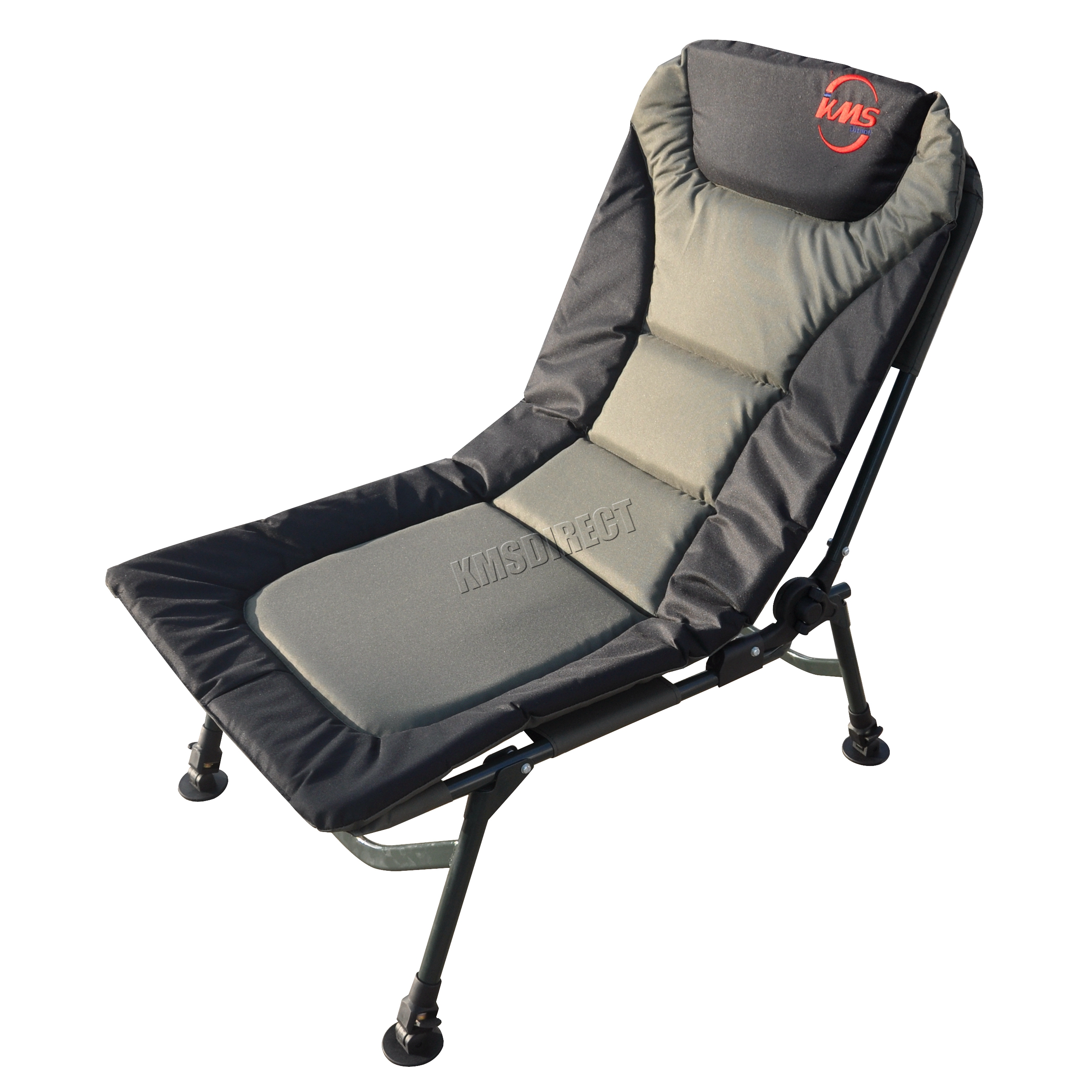 Dark Green Portable Folding Fishing Chair Camping Recliner