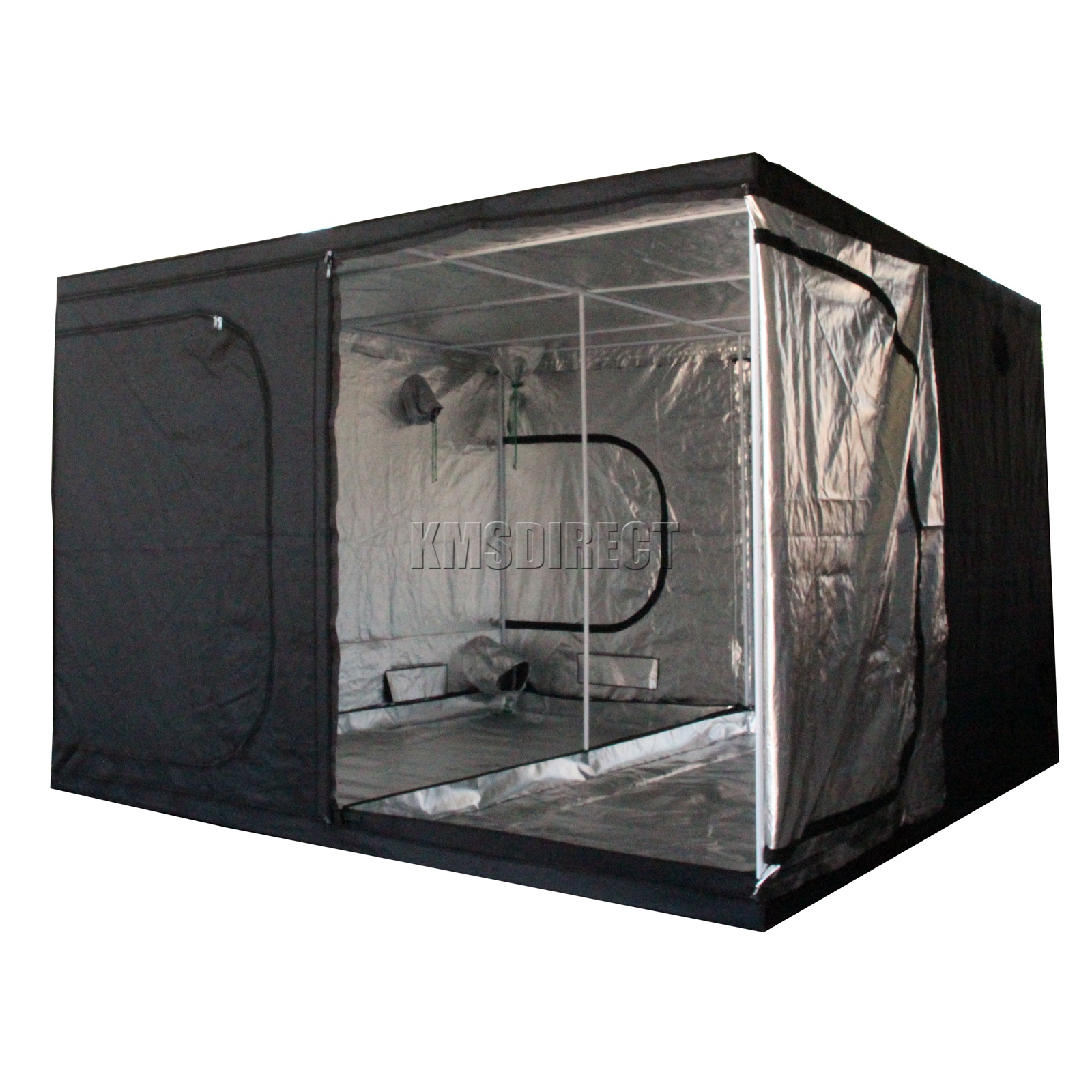 Indoor Portable Grow Tent Box Silver Mylar Hydroponics Bud Green Room