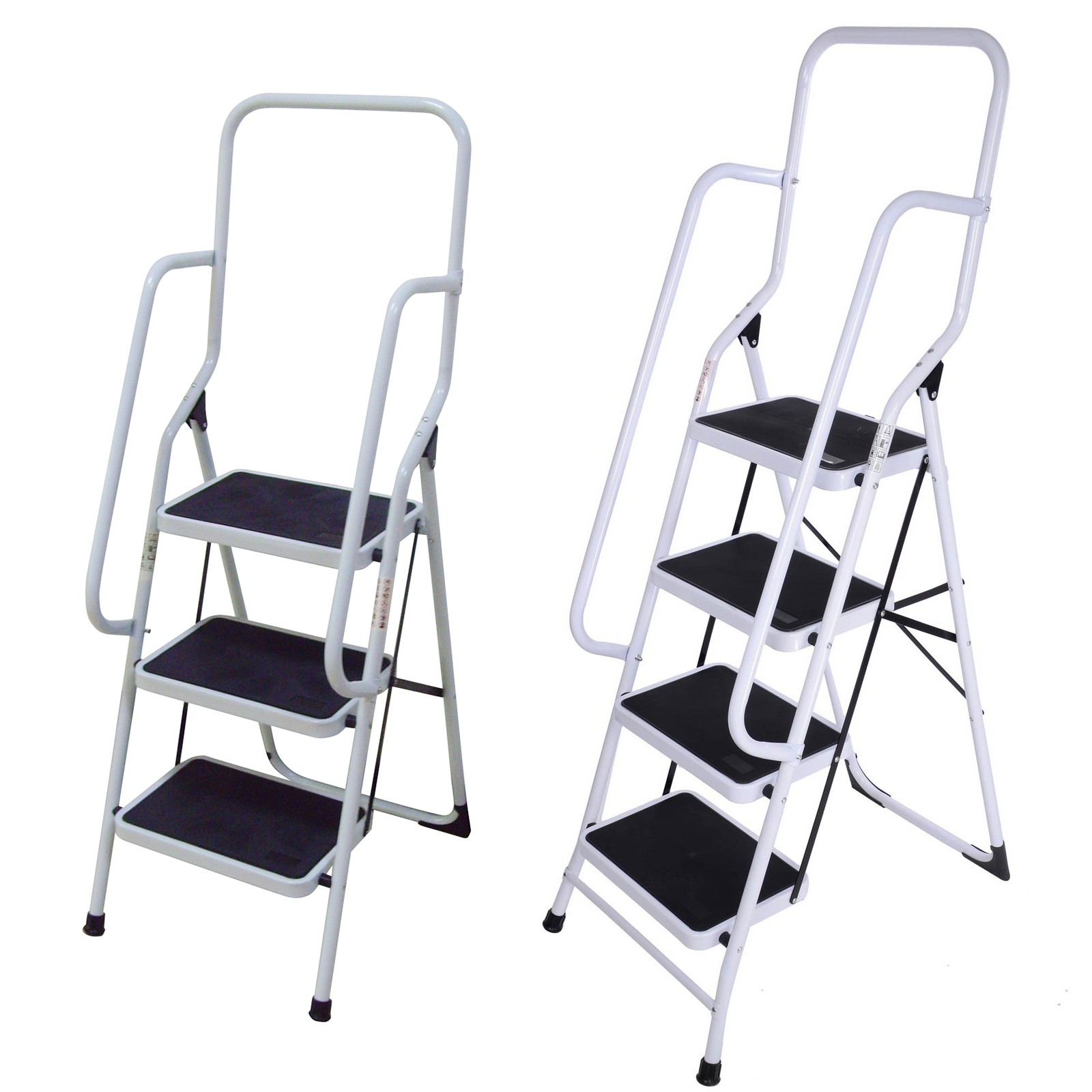 Foldable Non Slip 2 3 4 Step Steel Ladder tread Stepladder Safety