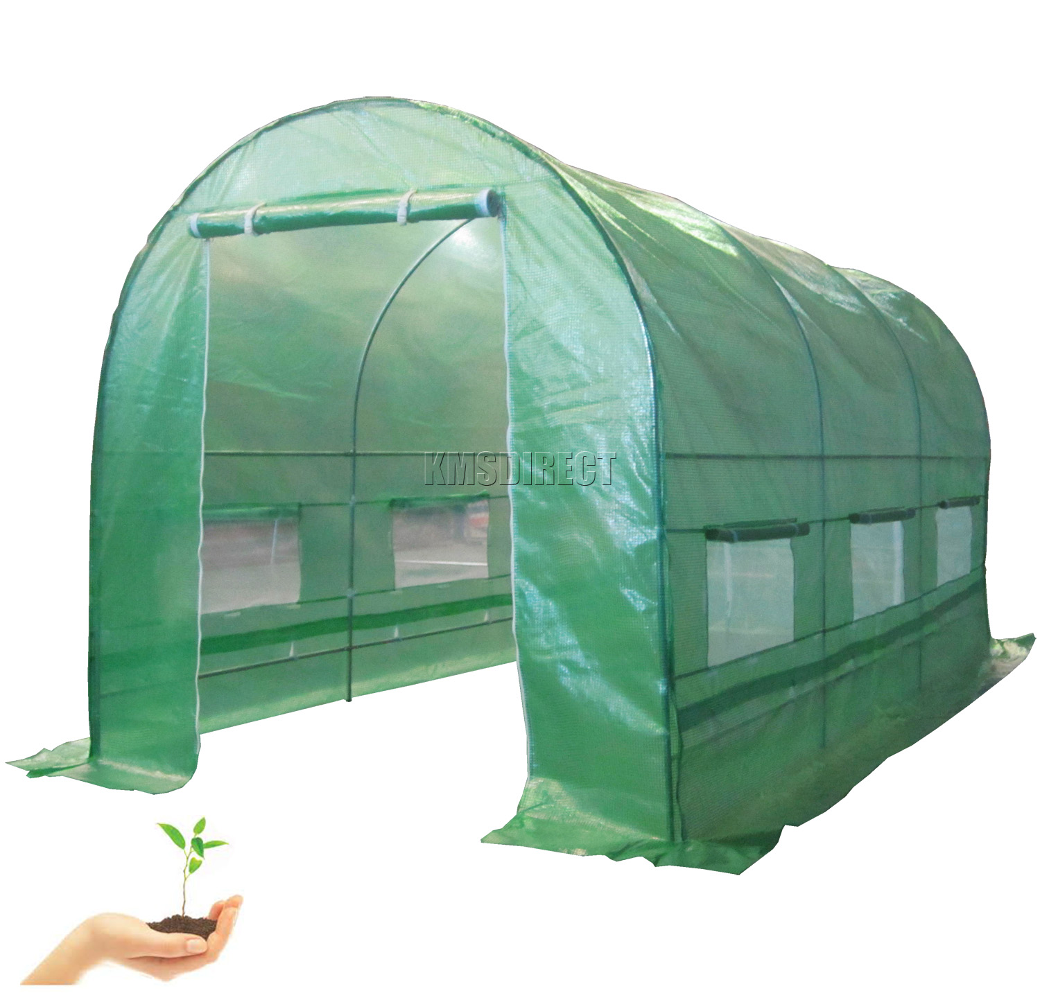 FoxHunter-Fully-Galvanised-Frame-Polytunnel-Greenhouse-Pollytunnel-Poly-Tunnel