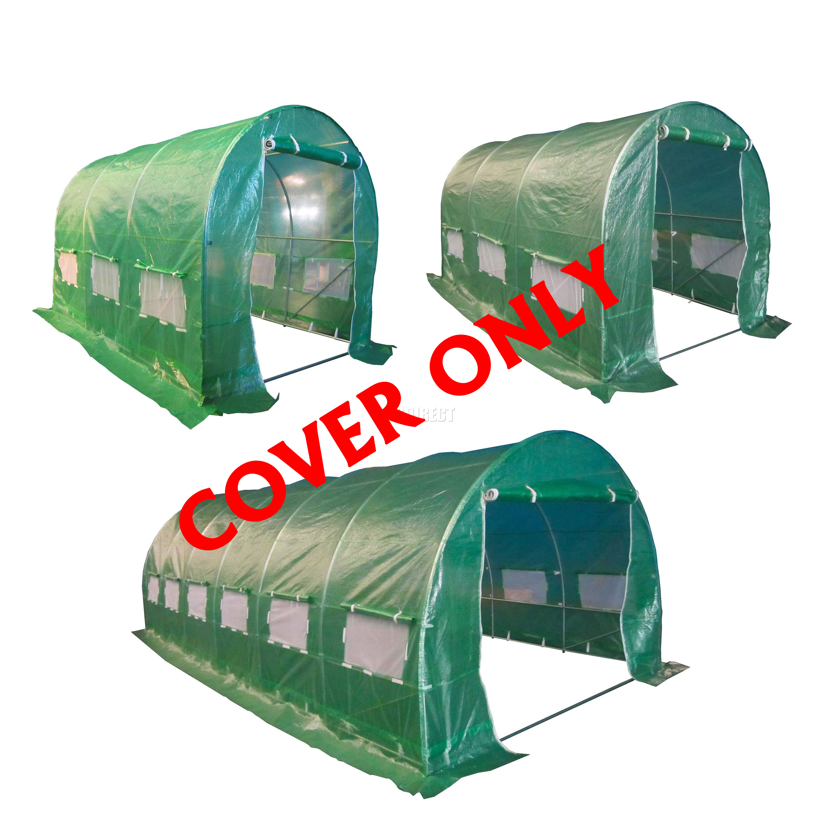 Replacement Cover; 2 Sizes For Our Polytunnel Greenhouse Pollytunnel Poly Tunnel