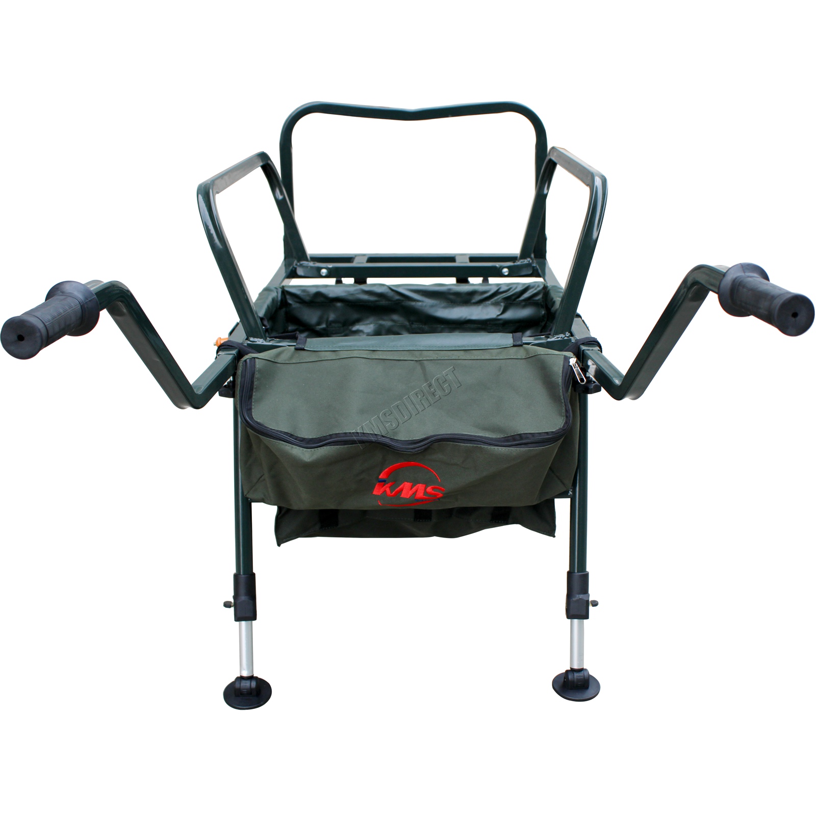 Fishing Trolley 2 Pneumatic Wheel Folding Barrow Cart with Bag