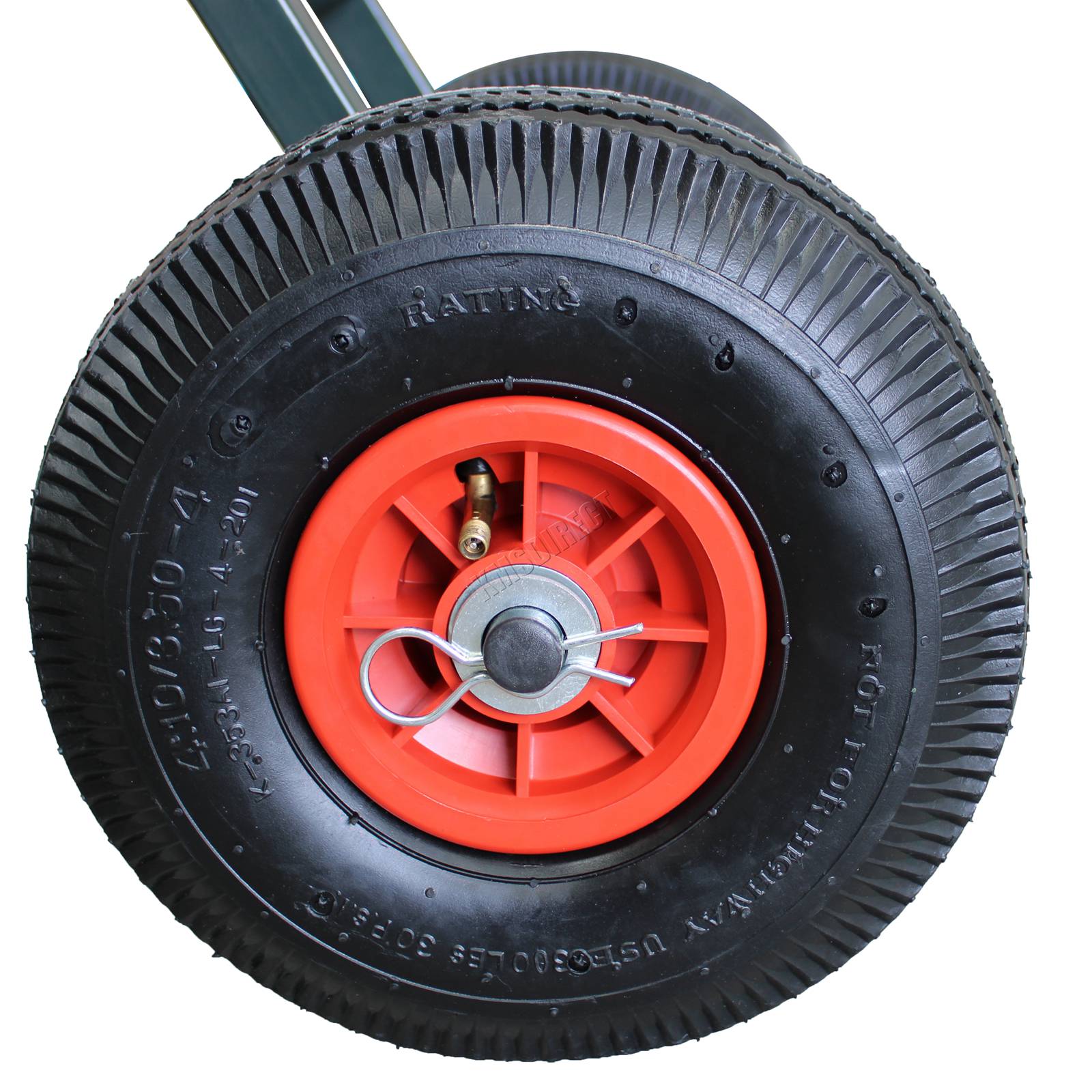 CARPZILLA Fishing Trolley 2 Pneumatic Wheel Folding Barrow Cart with