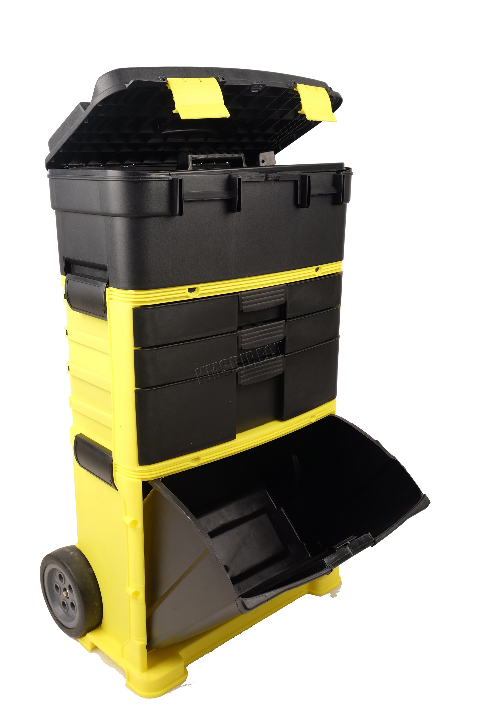 WestWood Portable Tool Box Organiser Heavy Duty Carpenter Trolley