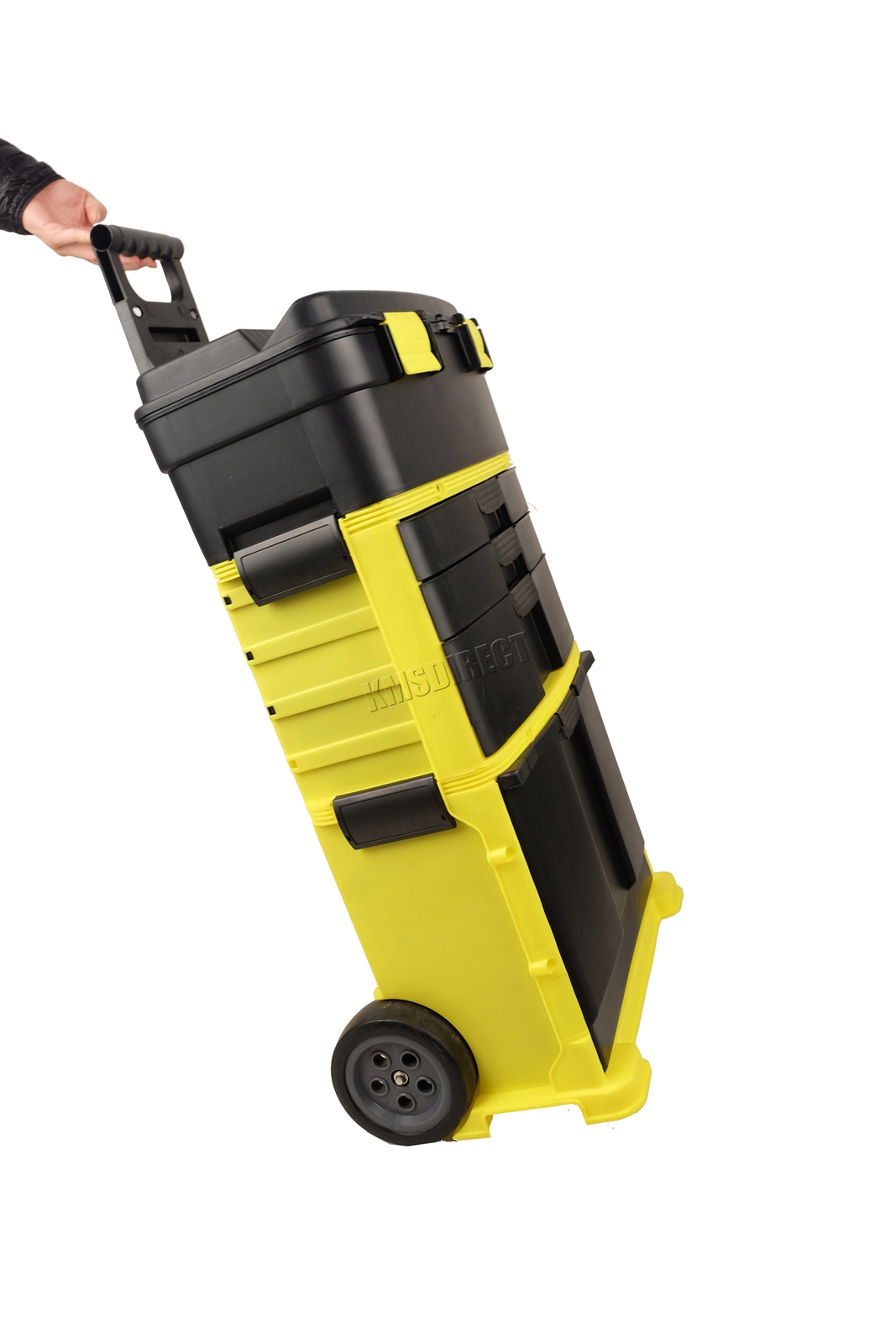 FoxHunter Plastic Mobile Roller Work Shop Chest Trolley Storage Tool