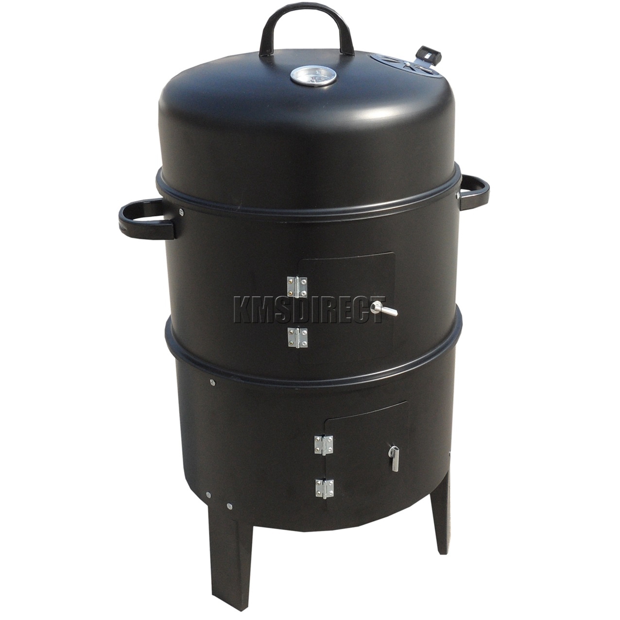 FoxHunter Black BBQ Charcoal Grill Barbecue Smoker Garden ...