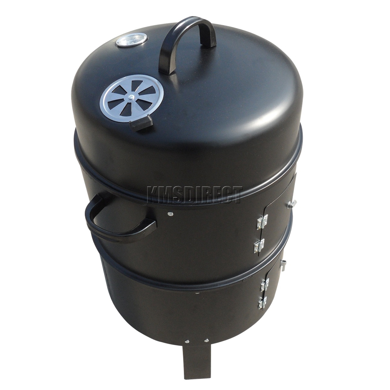 FoxHunter Black BBQ Charcoal Grill Barbecue Smoker Garden Outdoor