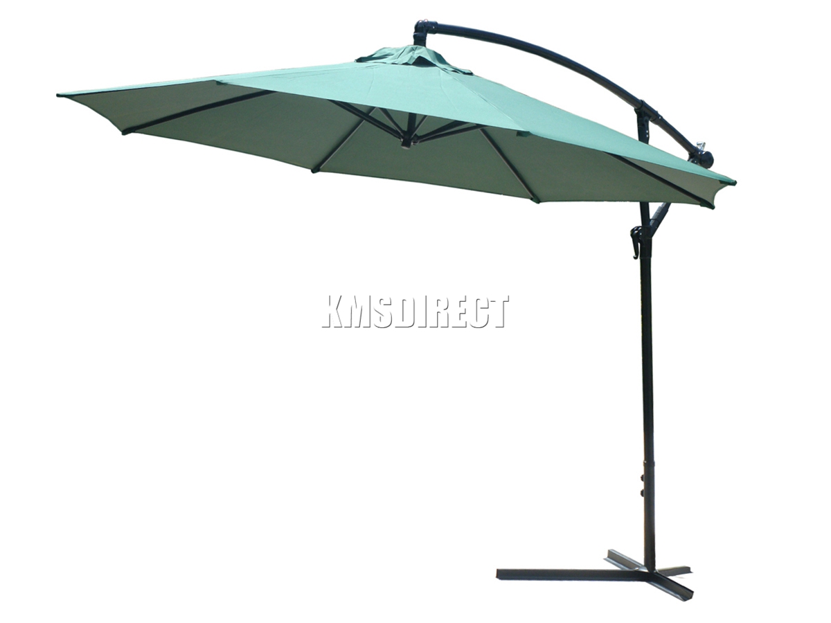FoxHunter 3m Outdoor Parasol Sun Shade Patio Banana Cantilever Hanging