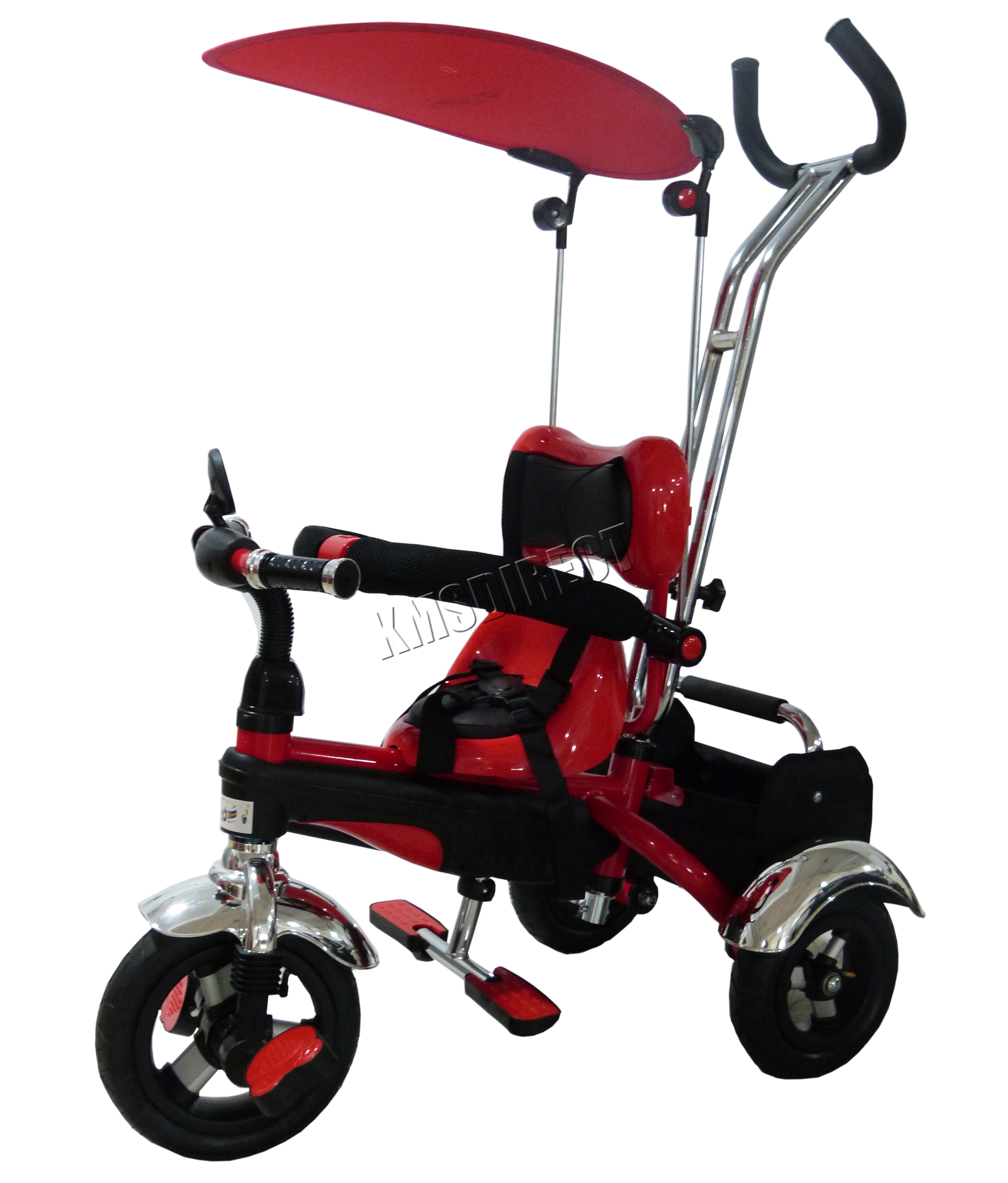 FoxHunter 4In1 Kids Children Trike Tricycle 3 Wheel Ride Bike Parent