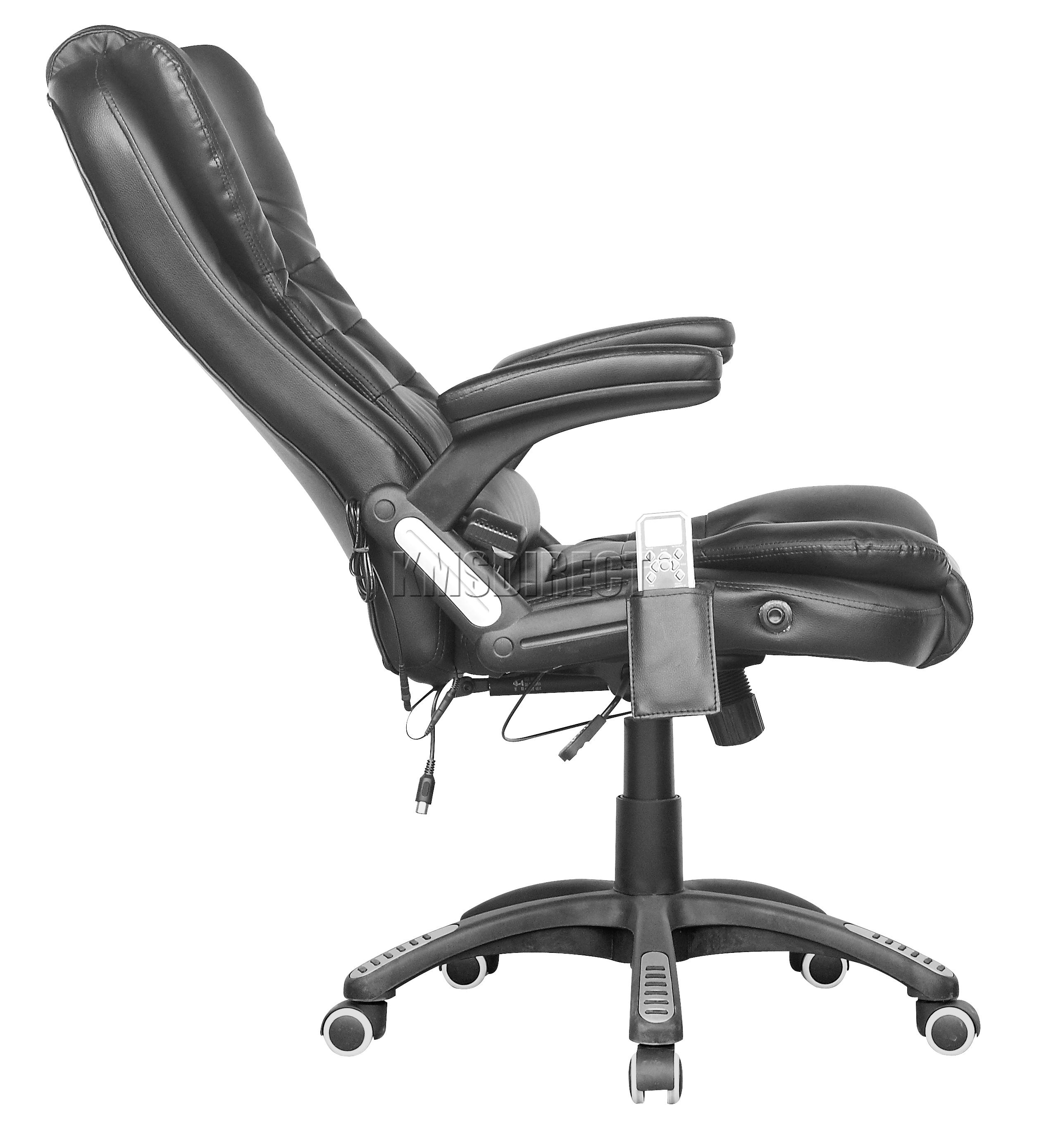 FoxHunter 8025 Leather 6 Point Massage Office Computer Chair Reclining