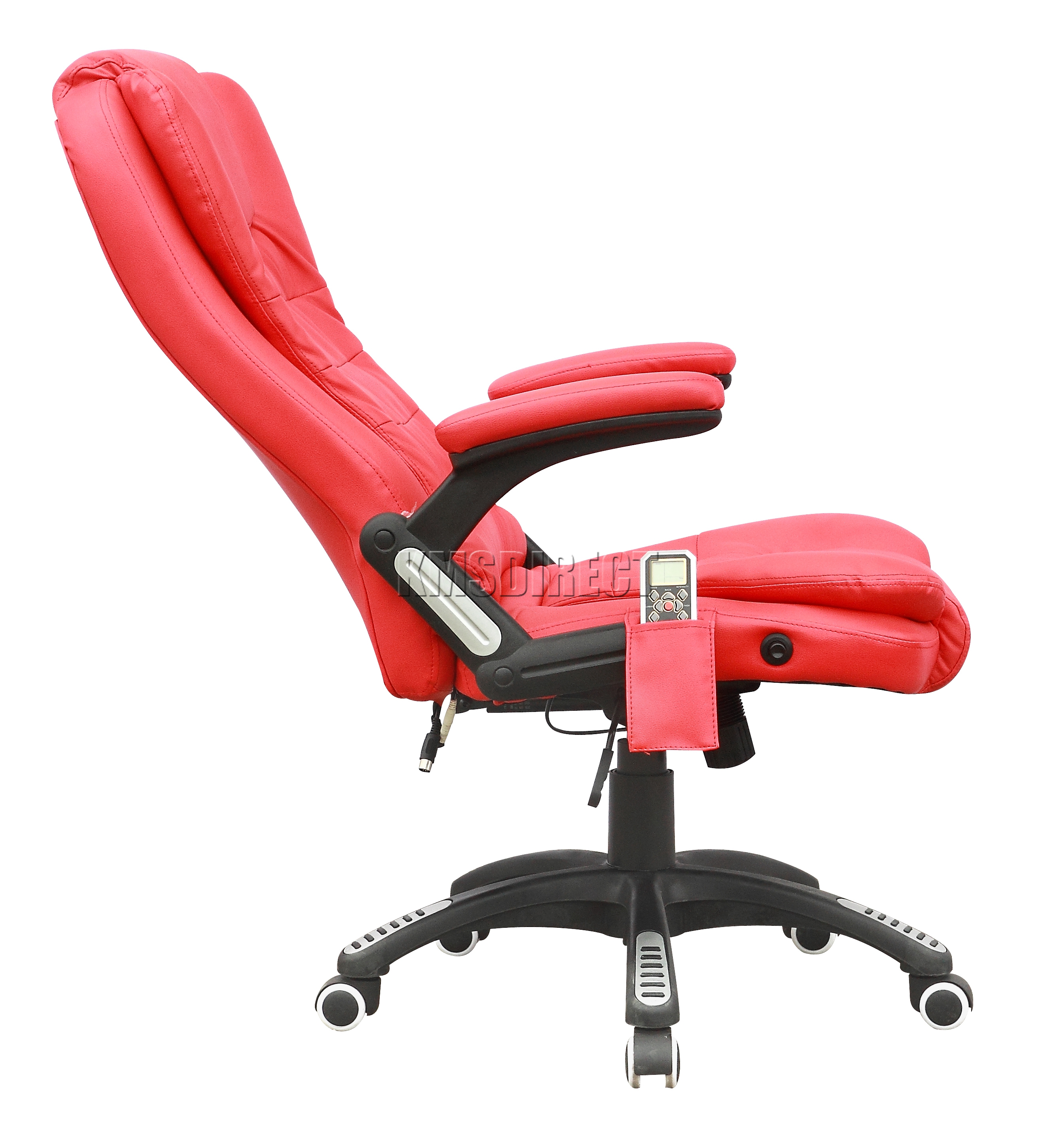 FoxHunter 8025 Leather 6 Point Massage Office Computer Chair Reclining
