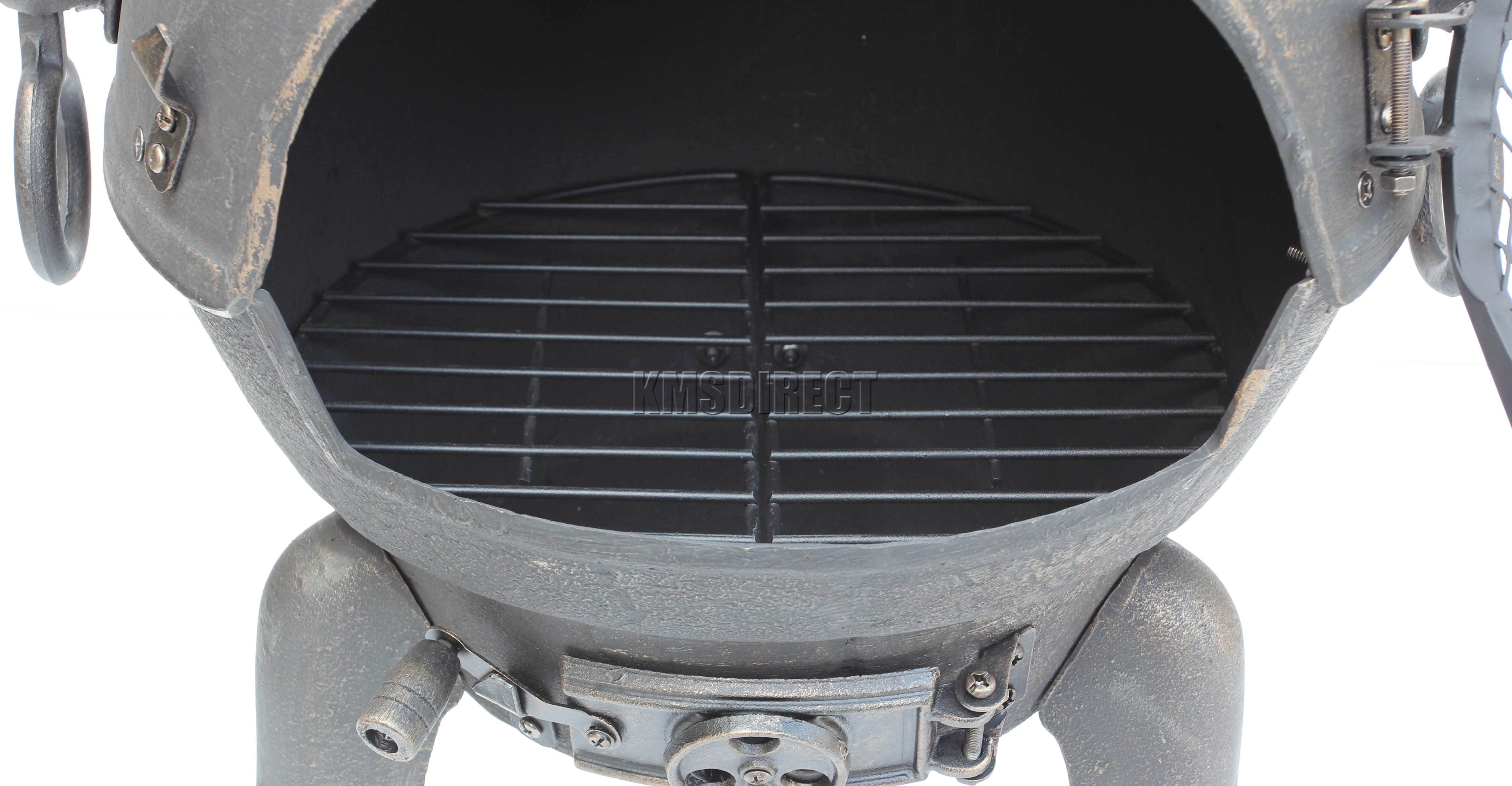 FoxHunter Gold Cast Iron Steel Chimenea Chiminea Chimnea Patio Heater