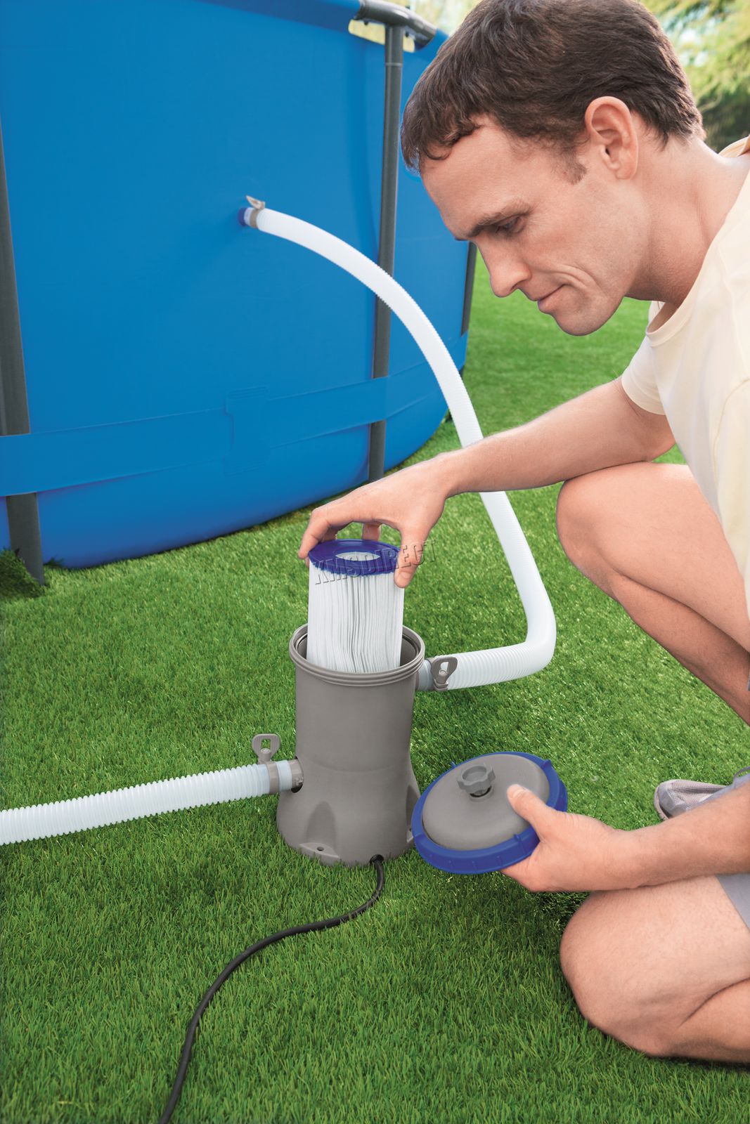 Bestway Swimming Pool Electric Flowclear Filter Pump 530 Gallon Per